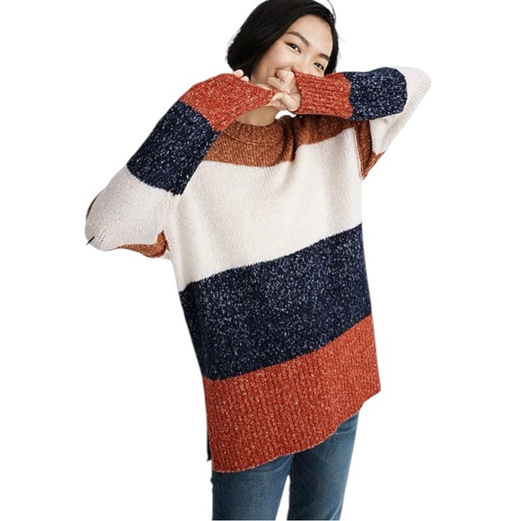 Madewell Sweaters - Madewell Striped Baxter Sweater Tunic